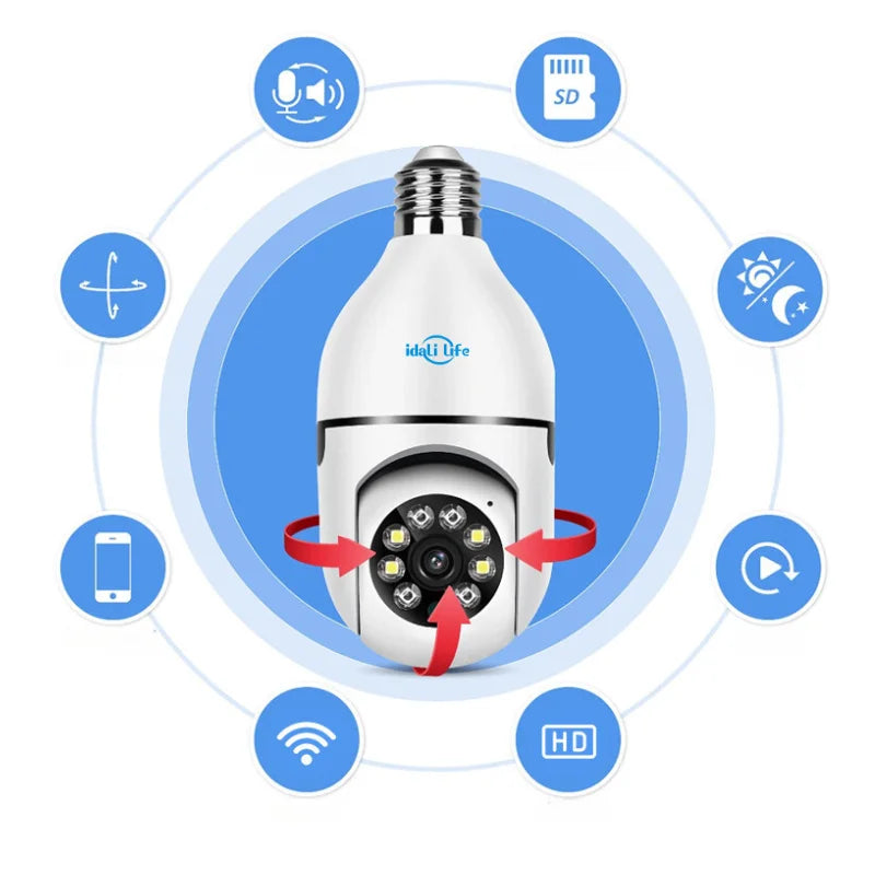 Câmera de Segurança 360º/Wi-Fi - DafuLife®️