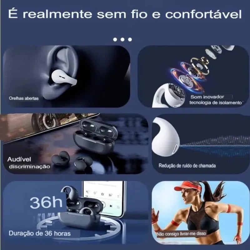 Fone de Ouvido por condução ossea - Painless Vibrations®️