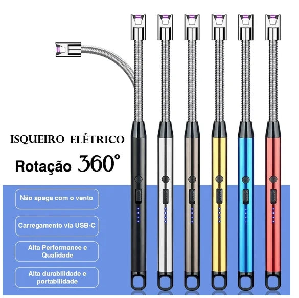 Isqueiro Eletrônico Recarregável USB - Electric Lighter®️